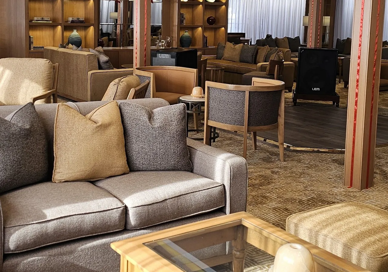 Lounge aboard the JAZ Helio Nile Cruise Nile cruise